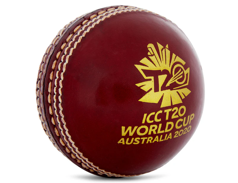 Gray-Nicolls ICC T20 World Cup Leather Cricket Ball - Red