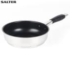 Salter 20cm Black Handle Non-Stick Stainless Steel Frypan 1