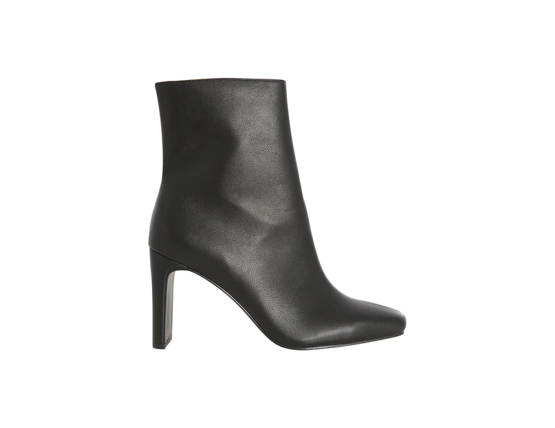Frenzy| Wildfire| Zip Up Ankle Boot High Heel Womens  - Black