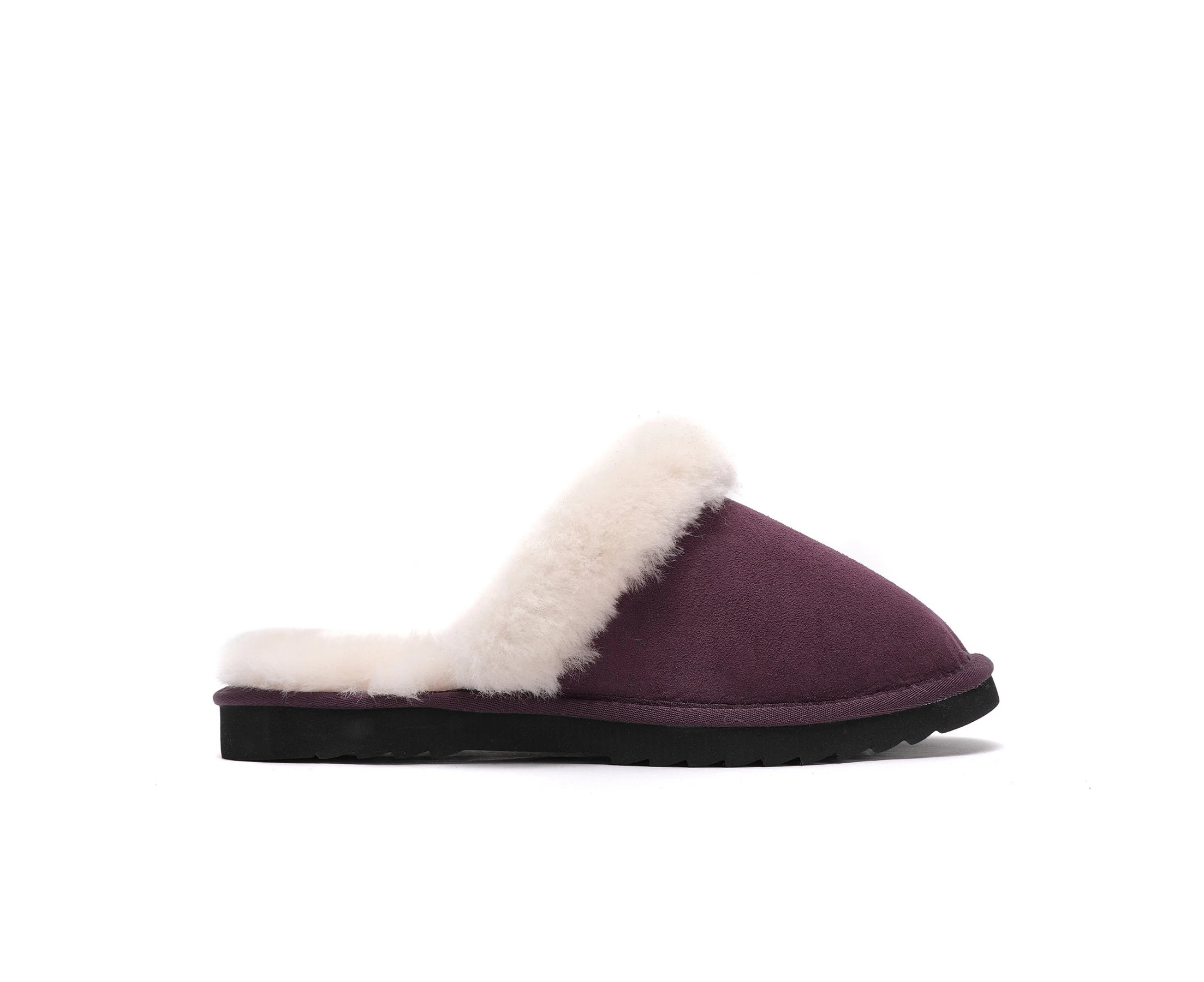 Super UGG Australia - Women's Classic Scuff - EVA sole - 100% Australian Sheepskin Slippers - PLUM