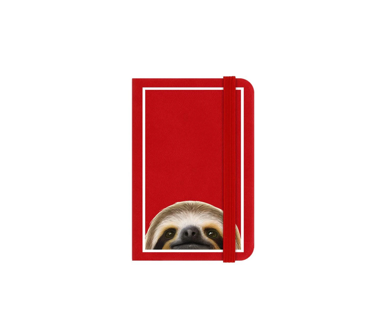 Inquisitive Creatures Sloth Notebook (Red/Brown/White) - GR2221