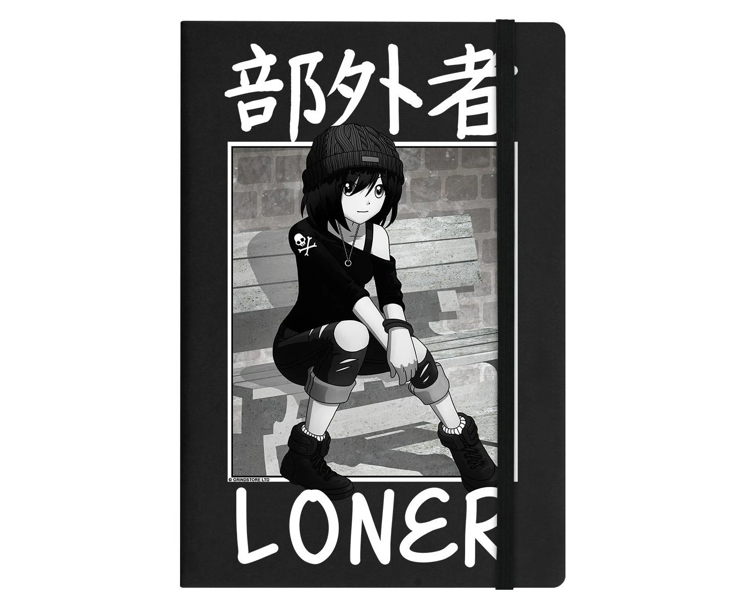 Tokyo Spirit Loner A5 Notebook (Black/White) - GR3157