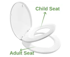 MUZT Soft Close 2 in 1 (Adult & Kids) Family Toilet Seat - European Design