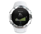 Suunto 46mm 5 G1 GPS Silicone Smartwatch - White