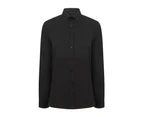 Henbury Womens Modern Long Sleeve Oxford Shirt (Black) - PC3833