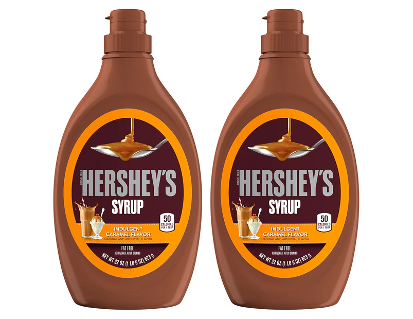 2 x Hershey's Caramel Syrup 623g