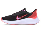 Nike Women's Zoom Winflo 7 Running Shoes - Black/Flash Crimson