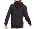 Adidas Men's Essentials Logo Colourblock Fleece Hoodie - Black