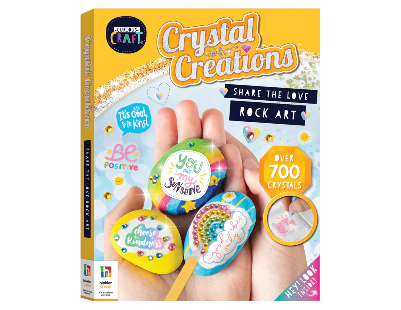 Hinkler Curious Craft Crystal Creations Share the Love Rock Art Activity Set