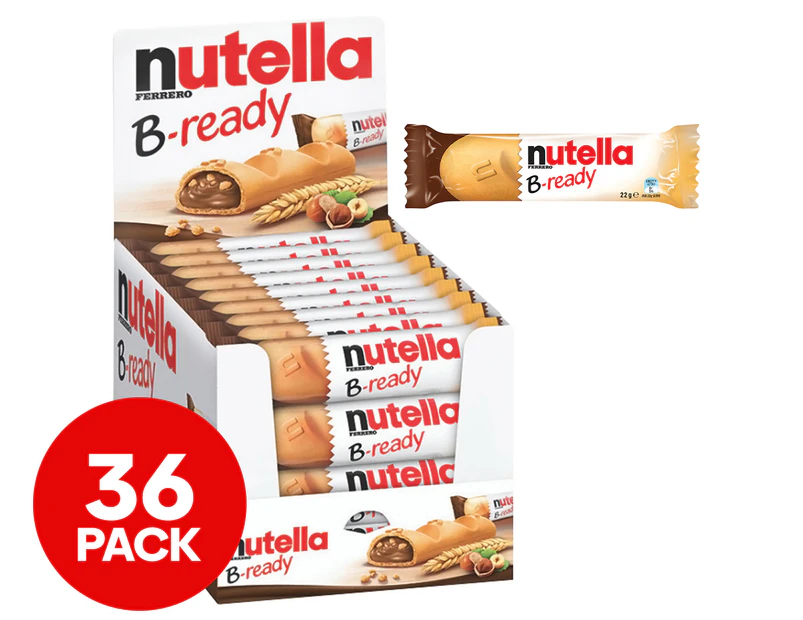 Nutella B-Ready Bars 22g 36-Pack