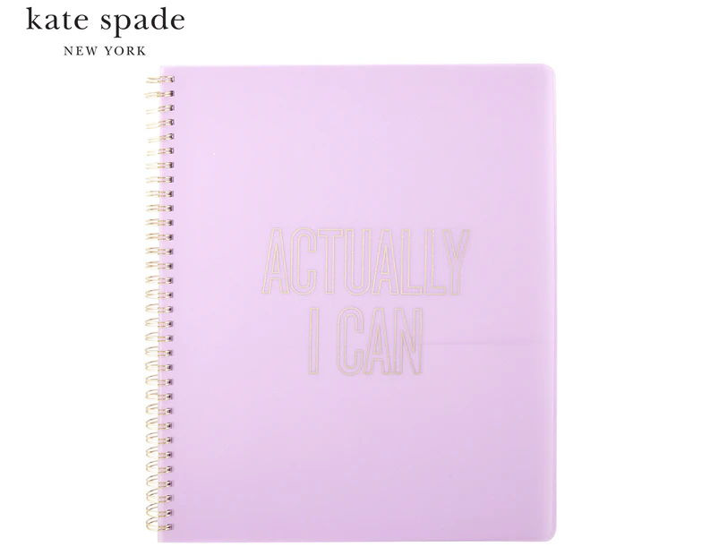Kate Spade Large Spiral Notebook - Actually I Can