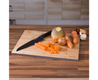 Salter 3-Piece Bamboo Chopping Board Set with Coloured Edges