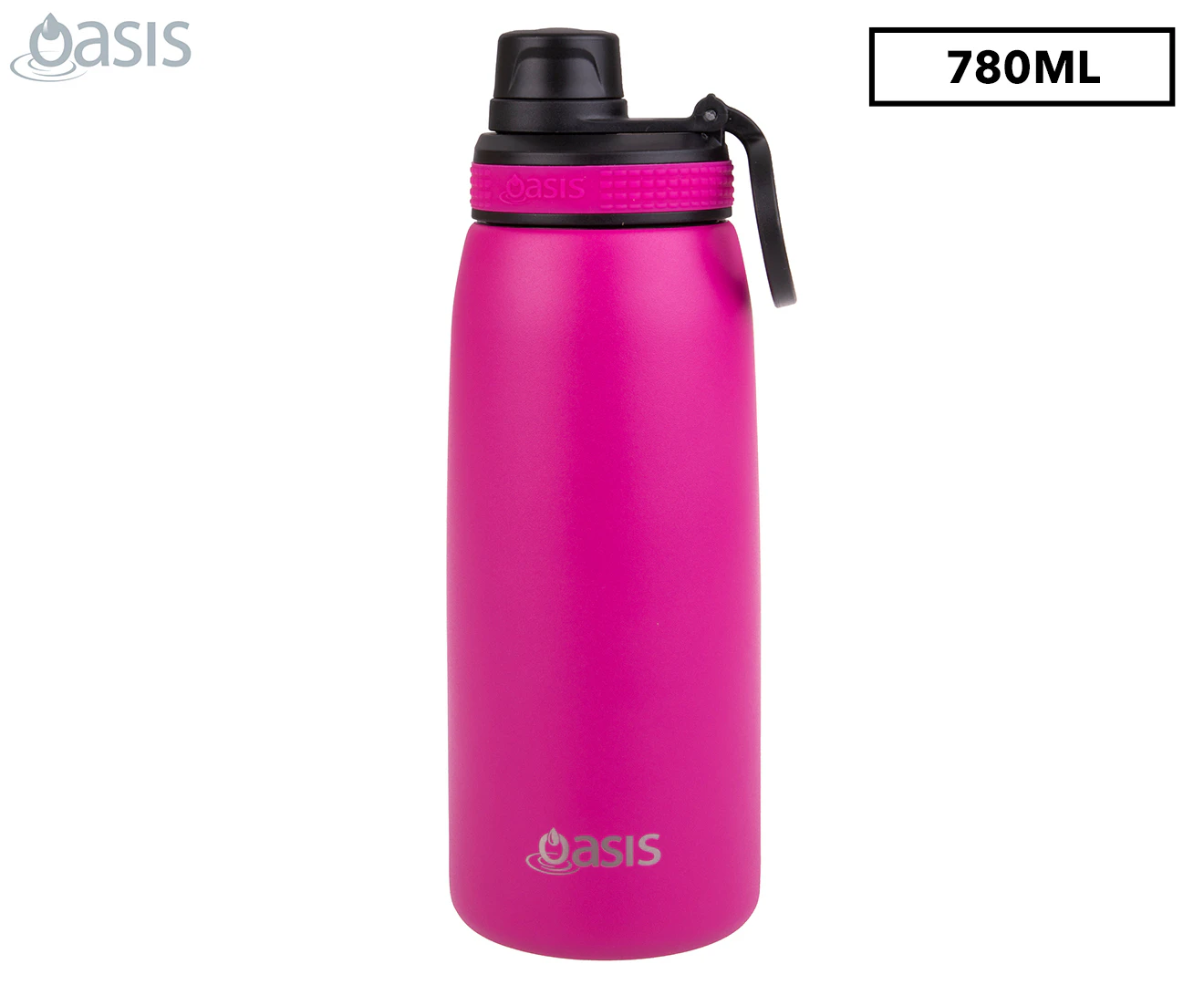 Oasis 780mL Double Wall Insulated Sports Bottle - Fuchsia