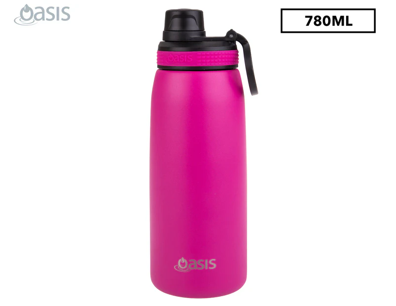 Oasis 780mL Double Wall Insulated Sports Bottle - Fuchsia