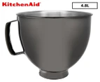 KitchenAid 4.8L Stainless Steel Mixing Bowl - Black 5KSM5SSBRB
