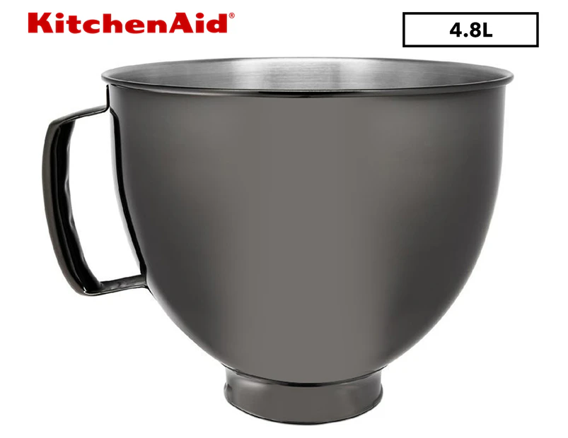 KitchenAid 4.8L Stainless Steel Mixing Bowl - Black 5KSM5SSBRB