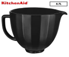 KitchenAid 4.7L Shell Ceramic Bowl - Matte Black 5KSM2CB5PBS