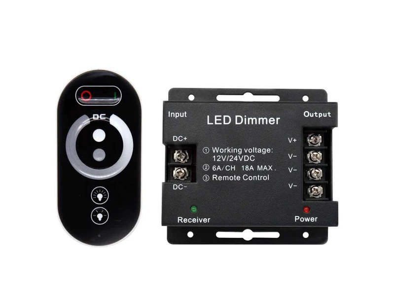 12-24 Volt DC Digital Dimming Switch with Wireless Remote Lamp Emergency Camping