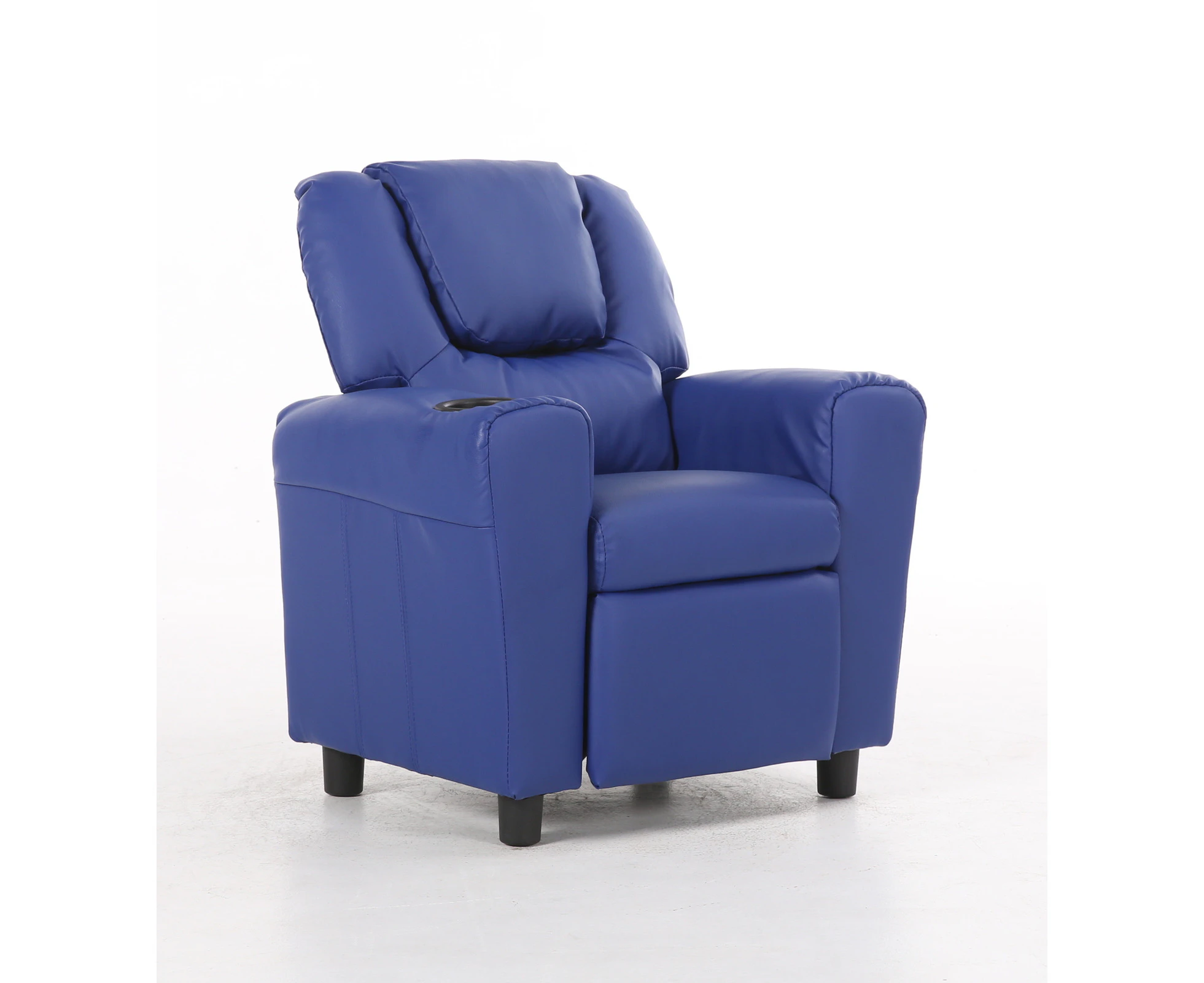 Oliver Kids Recliner Chair Sofa Children Couch Armchair - Blue