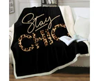 Cool Leopard Pattern Stay Chic Throw Blanket
