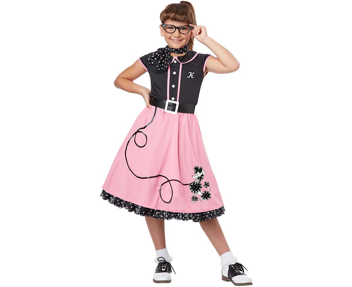 50's Sweetheart Child Rockabilly Dress Costume