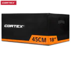 Cortex 45cm Soft Plyo Box - Black/White/Orange