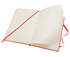 Moleskine Classic Medium Plain Hard Cover Notebook - Scarlet Red
