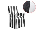 IDC Homewares Cotton Director Chair Cover Stripes - Black