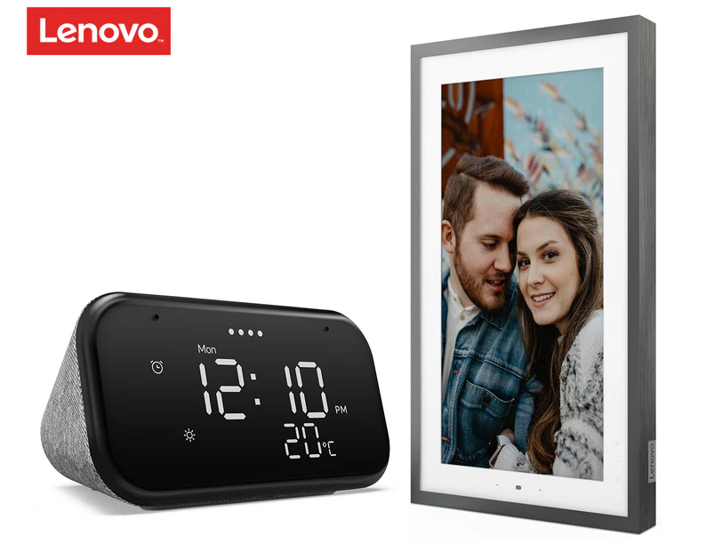Lenovo Smart Frame + Bonus Smart Clock Essential 