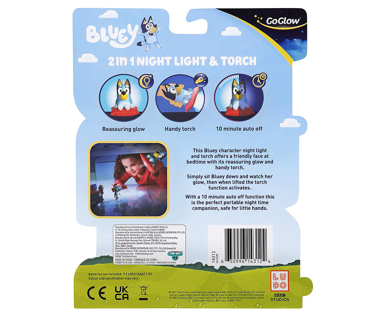 Bluey 2 In 1 Night Light And Torch Buddy Nz