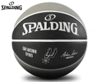 Spalding NBA Team Series Spurs Size 5 Basketball - Grey/Black/White