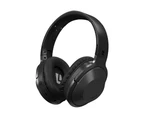 Liquid Ears Wireless/Bluetooth Over-Ear Foldable Headphones w/Built-In Mic Black