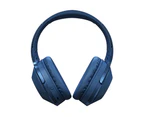 Liquid Ears Wireless/Bluetooth Over-Ear Foldable Headphones w/ Built-In Mic Blue