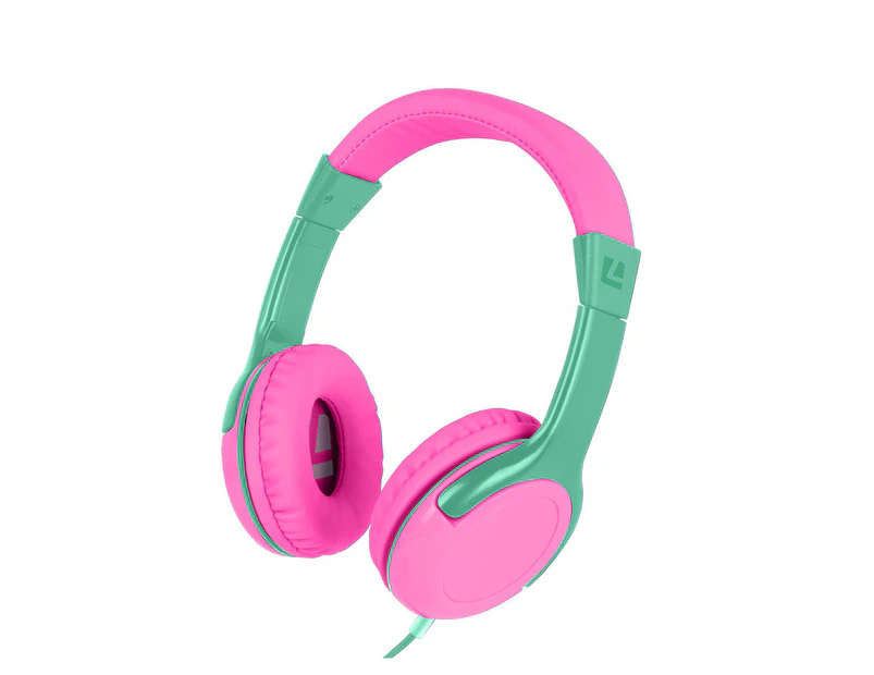 Liquid Ears Volume Limited Headphones w/3.5mm for Kids Music/Gaming 3+ Mermaid