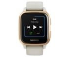 Garmin 40.6mm Venu Sq Music Edition Silicone Smart Watch - Rose Gold/Light Sand 5