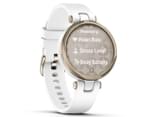 Garmin Women's 34.5mm Lily Silicone Smart Watch - Cream Gold/White 2