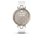 Garmin Women's 34.5mm Lily Silicone Smart Watch - Cream Gold/White 3