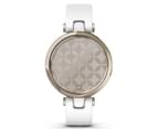 Garmin Women's 34.5mm Lily Silicone Smart Watch - Cream Gold/White 4