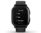 Garmin 40.6mm Venu Sq Music Edition Silicone Smart Watch - Slate/Black 4