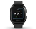 Garmin 40.6mm Venu Sq Music Edition Silicone Smart Watch - Slate/Black 5