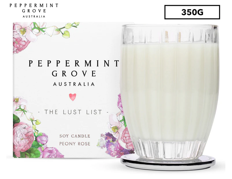 Peppermint Grove Peony Rose The Lust List Candle