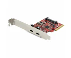 Star Tech Dual Port 10Gbps Speed USB-C 2 Ports PCI Express PC Expansion Card