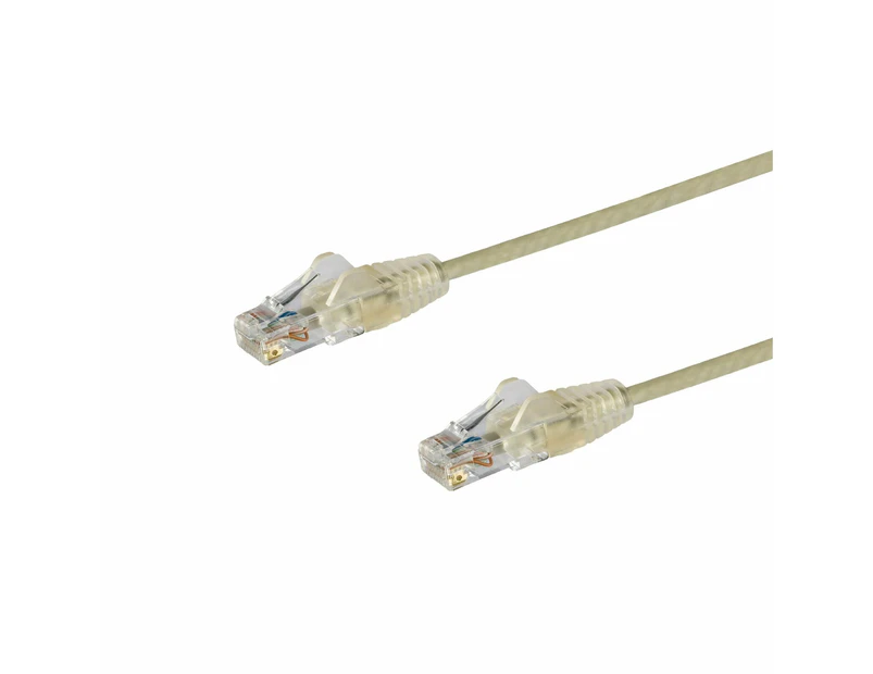 Star Tech 1.5m Snagless Cat6 Slim Cable Network Patch Ethernet LAN Cord RJ45 GRY