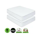 Home Master 2PCE Mattress Protector King Size Elastic Fit 195 x 200cm