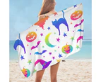 Cool Halloween Pattern Microfiber Beach Towel