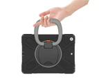 WIWU B-OnePiece iPad Case+Neck Strap For iPad 7/8/9 10.2inch-Black&Gray