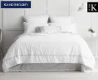 Sheridan Watkyns Super King Bed Quilt Cover Set - White