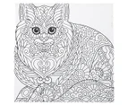 Canvas Art 8-Piece Marker Art Set - Cat