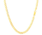 14K Yellow Gold Filled Solid Curb Chain Bracelet, 3.6mm, 8.5" - Yellow