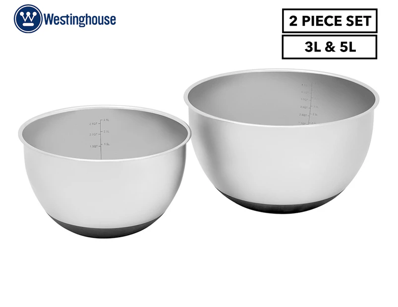 Westinghouse 2-Piece 3L/5L Mixing Bowl Set